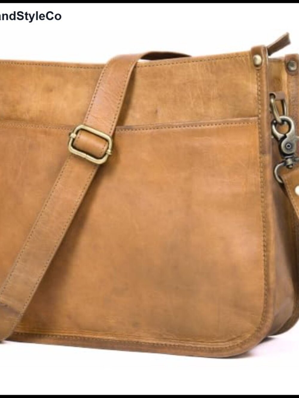 Genuine Leather Crossbody Purse Women Medium Satchel Bag Zipper Pocket